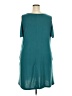 Nemidor 100% Polyester Solid Teal Casual Dress Size 18 - photo 2