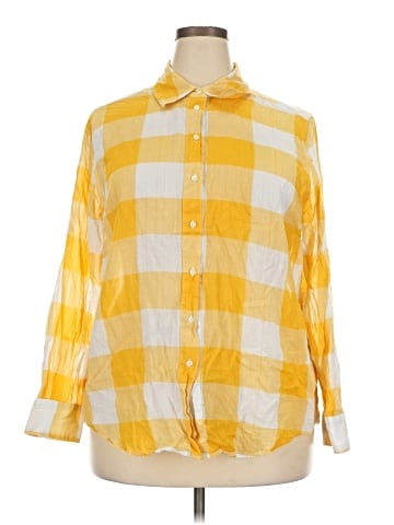 Lane Bryant Long Sleeve Button-Down Shirt (view 1)