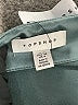 Topshop 100% Polyester Metallic Teal Ivory Cocktail Dress Size 6 - photo 7