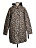 Nuage 100% Polyester Animal Print Brown Coat Size S - photo 1