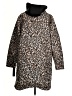 Nuage 100% Polyester Animal Print Brown Coat Size S - photo 2
