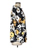 Renuar 100% Polyester Floral Black Short Sleeve Blouse Size L - photo 4