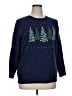 Cupcakes & Cashmere Stars Blue Pullover Sweater Size 1X - photo 1