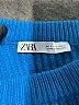 Zara Solid Blue Pullover Sweater Size S - photo 6