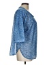 Ann Taylor LOFT 100% Polyester Blue 3/4 Sleeve Blouse Size L - photo 4