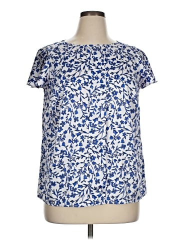 Tahari by ASL Short Sleeve Blouse (view 1)