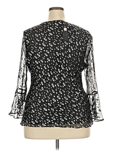 Carole Little 3/4 Sleeve Silk Top (view 2)
