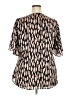 Andree by UNIT 100% Polyester Brown Short Sleeve Blouse Size 2X - photo 2