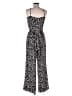 MICHAEL Michael Kors 100% Polyester Print Black Jumpsuit Size M - photo 2