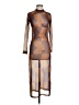 Assorted Brands Graphic Brown Tan Casual Dress Size S (estimated) - photo 1
