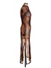 Assorted Brands Graphic Brown Tan Casual Dress Size S (estimated) - photo 4
