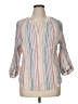 Chaps 100% Cotton Gray 3/4 Sleeve Blouse Size XL - photo 1