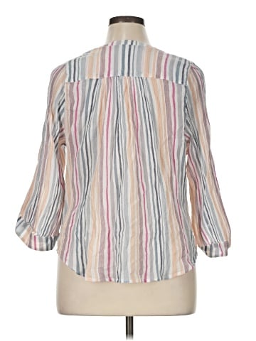 Chaps 3/4 Sleeve Blouse (view 2)