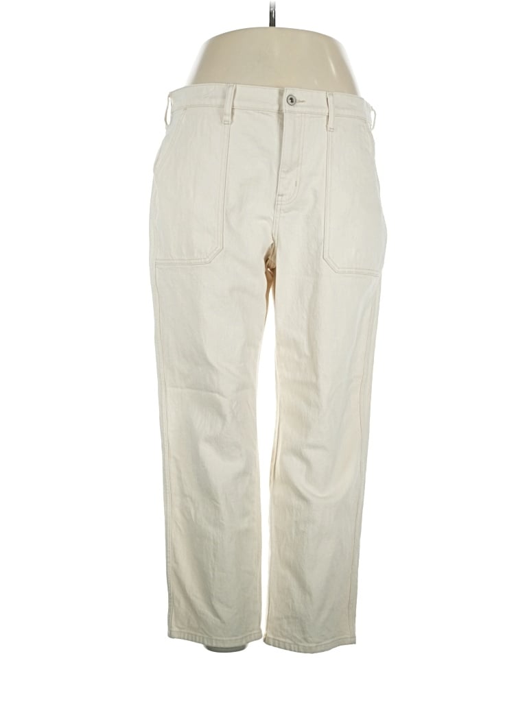 Pre-owned Eddie Bauer Casual Pants In Ivory