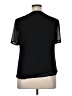 Weill 100% Polyester Black Short Sleeve Blouse Size 14 - photo 2