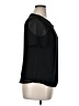 Weill 100% Polyester Black Short Sleeve Blouse Size 14 - photo 4