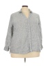 Sigrid Olsen Gray 3/4 Sleeve Button-Down Shirt Size 3X - photo 1