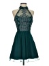 Xtraordinary Teal Cocktail Dress Size 3 - photo 1