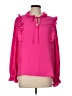CeCe Pink Long Sleeve Blouse Size L - photo 1