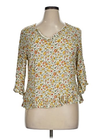 Rose & Thyme 3/4 Sleeve Blouse (view 1)