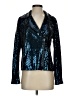 Colleen Lopez Metallic Blue Blazer Size S - photo 1