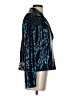 Colleen Lopez Metallic Blue Blazer Size S - photo 4