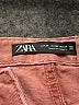 Zara 100% Baumwolle Pink Red Jeans Size 6 - photo 6
