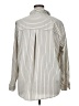 Maurices 100% Polyester Stripes Silver Long Sleeve Blouse Size 16 (1) - photo 2