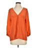 Joie 100% Silk Orange 3/4 Sleeve Silk Top Size S - photo 1