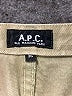 APC 100% Cotton Solid Yellow Khaki Shorts Size 36 waist - photo 3
