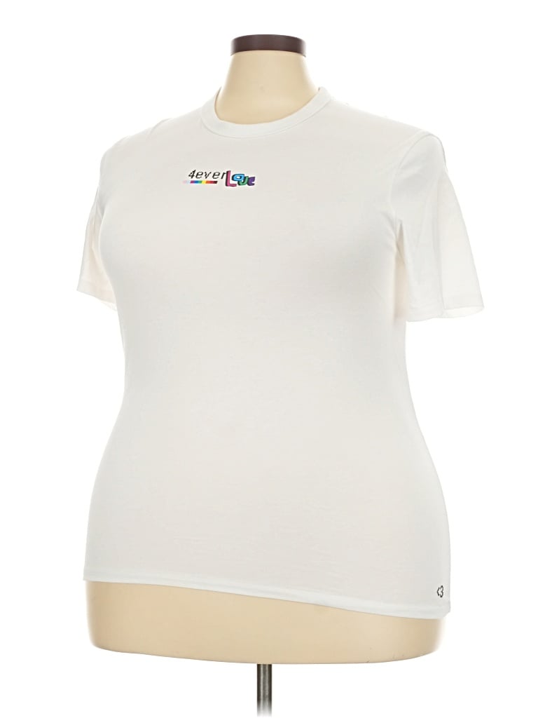 Pre-owned Lululemon Athletica Active T-shirt In Ivory
