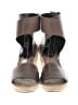 Céline Brown Black Leather Espadrille Wedges Size EU 41 - photo 2