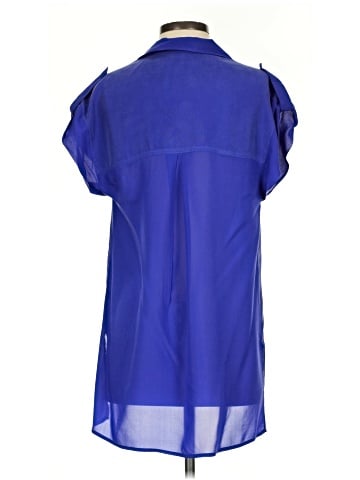 Trouve Short Sleeve Silk Top (view 2)