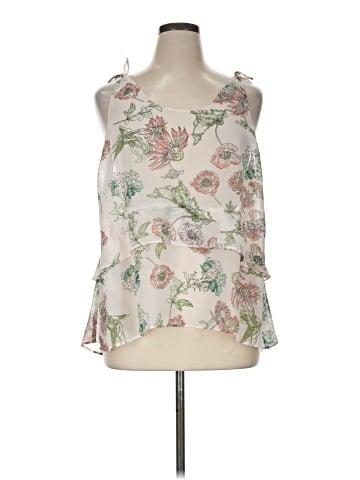 Kaari Blue Sleeveless Blouse (view 1)