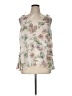 Kaari Blue 100% Polyester Ivory Sleeveless Blouse Size 0X - photo 1