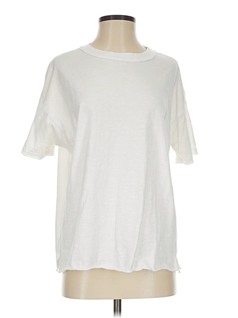 Pre-owned Aerie Short Sleeve T-shirt In Ivory