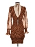 Steve Madden 100% Polyester Animal Print Brown Cocktail Dress Size XS - photo 2