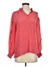 Rungolee 100% Silk Red Long Sleeve Silk Top Size S - photo 1