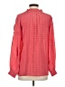 Rungolee 100% Silk Red Long Sleeve Silk Top Size S - photo 2