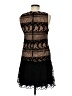 Alice + Olivia 100% Polyester Checkered-gingham Color Block Floral Paisley Stripes Tan Black Cocktail Dress Size 6 - photo 2