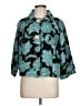 Jaclyn Smith Paisley Teal Jacket Size L - photo 1