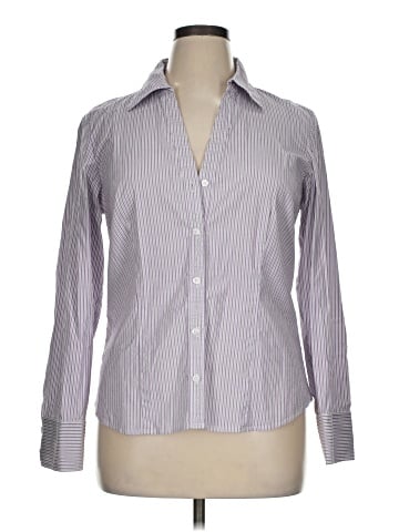 Ann Taylor LOFT Outlet Long Sleeve Button-Down Shirt (view 1)