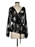 Libian Black Long Sleeve Blouse Size S - photo 1