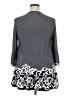 Moa Moa Gray 3/4 Sleeve Top Size 2XL - photo 2