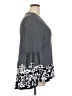 Moa Moa Gray 3/4 Sleeve Top Size 2XL - photo 4