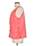 Christopher & Banks 100% Polyester Orange Sleeveless Blouse Size L - photo 5