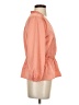 J.Crew 100% Polyester Orange 3/4 Sleeve Blouse Size 4 - photo 4