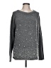 the pulse boutique Stars Silver Pullover Sweater Size L - photo 1