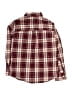 Old Navy Plaid Burgundy Long Sleeve Button-Down Shirt Size 8 - photo 2