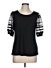 Zara Black 3/4 Sleeve Top Size L - photo 1
